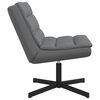 vidaXL Chaise pivotante Gris 63 x 75 x 76 cm PU