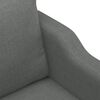 vidaXL Canap&eacute; &agrave; 2 places Gris fonc&eacute; 120 cm Tissu