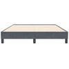 vidaXL Cadre de lit sans matelas gris fonc&eacute; 140x210 cm velours