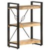 vidaXL Biblioth&egrave;que &agrave; 3 niveaux 60x30x80 cm Bois de manguier massif