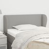 vidaXL T&ecirc;te de lit avec oreilles gris clair 103x23x78/88 cm tissu