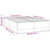 vidaXL Cadre de lit bleu fonc&eacute; 140x190 cm velours