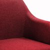 vidaXL Chaise pivotante de bureau Rouge bordeaux Tissu