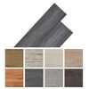 vidaXL Planches de sol 18 pcs Noir et Blanc 2,51 m&sup2; PVC