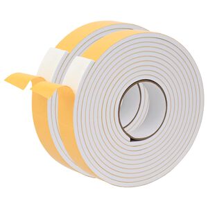 vidaXL Ruban adh&eacute;sif en mousse 2 pc Blanc 30mm x 5m Mousse CR
