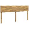 vidaXL T&ecirc;te de lit en bois brut ROSTOCK Blanchi 200 cm