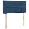 vidaXL Sommier &agrave; lattes de lit avec matelas Bleu 90x200 cm Tissu