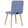 vidaXL Chaises &agrave; manger lot de 6 bleu jean tissu