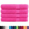 vidaXL Serviettes de qualit&eacute; sup&eacute;rieure SOLUND 4 pcs rose 600 g/m&sup2;