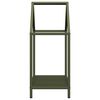 vidaXL Portant de bois chauffage vert olive 40x25x60 cm