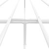 vidaXL Cadre de lit m&eacute;tal sans matelas et t&ecirc;te de lit blanc 120x190 cm