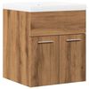 vidaXL Ensemble de meubles salle de bain 2 pcs bois d'ing&eacute;nierie