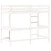 vidaXL Lit superpos&eacute; sans matelas blanc 90x200 cm bois de pin massif