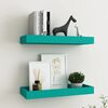 vidaXL &Eacute;tag&egrave;res murales Loggia 2 pcs Bleu 40x15x4 cm MDF