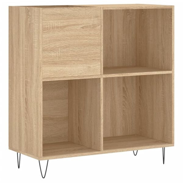 vidaXL Armoire à disques chêne sonoma 84,5x38x89 cm bois d'ingénierie