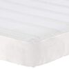 vidaXL Matelas de Lit avec matelas Cr&egrave;me 100 x 200 cm tissu