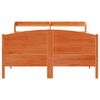 vidaXL Cadre de lit sans matelas cire marron 120x190cm bois pin massif