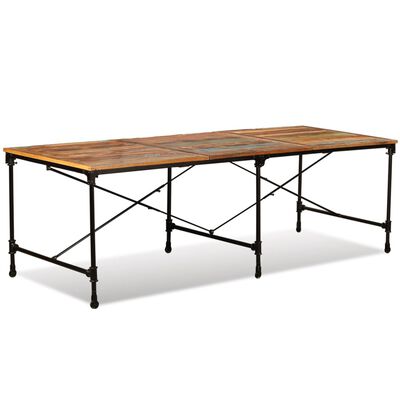 vidaXL Table de salle à manger Bois de récupération massif 240 cm
