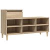 vidaXL Armoire &agrave; chaussures Ch&ecirc;ne sonoma 102x36x60cm Bois d'ing&eacute;nierie