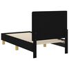 vidaXL Cadre de lit pour tout-petit avec t&ecirc;te de lit Noir 70 x 140 cm