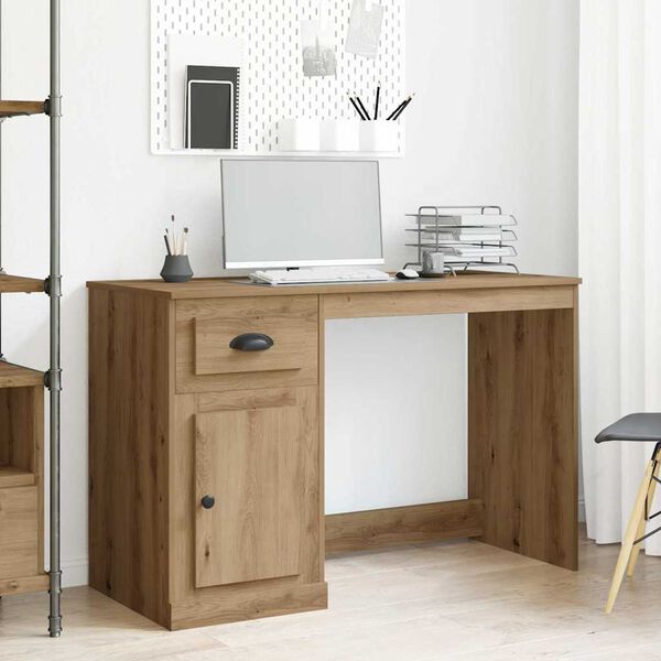 vidaXL Bureau Ch&ecirc;ne artisanal 50 x 115 x 75 cm Bois d'ing&eacute;nierie