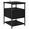 vidaXL Cabinet de chevet Ch&ecirc;ne noir 40 x 42 x 56 cm Bois d'ing&eacute;nierie