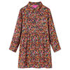 vidaXL Robe pour enfants &agrave; manches longues multicolore 116