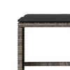 vidaXL Salon de jardin 4 pcs avec coussins gris r&eacute;sine tress&eacute;e