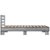vidaXL Cadre de lit sans matelas sonoma gris 100x200 cm