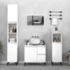 vidaXL Armoire de salle de bain blanc 65x33x60 cm bois d'ing&eacute;nierie