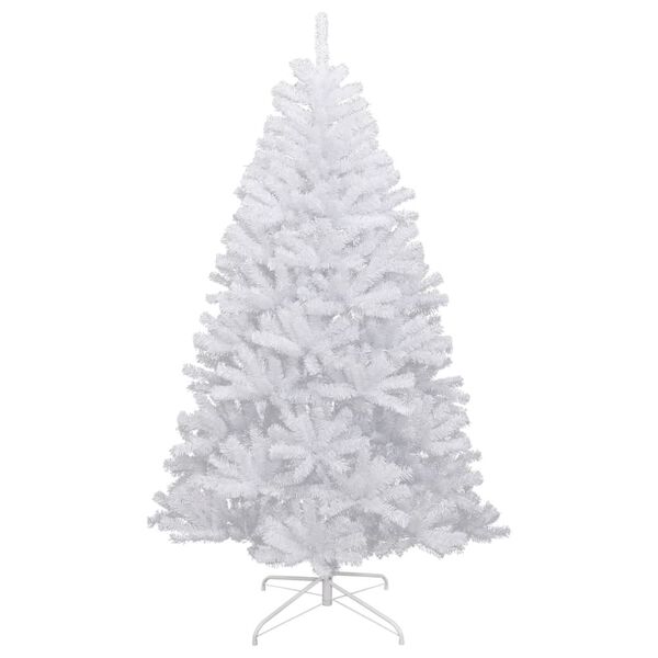 vidaXL Sapin de Noël artificiel à charnières avec neige floquée 210 cm