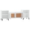 vidaXL Meuble TV Blanc 160x35x55 cm Bois d'ing&eacute;nierie