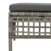vidaXL Salon de jardin 8 pcs avec coussins Gris R&eacute;sine tress&eacute;e
