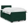 vidaXL Sommier &agrave; lattes de lit et matelas Vert fonc&eacute; 120x200cm Velours