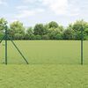 vidaXL Cl&ocirc;ture en treillis m&eacute;tallique Vert 25 x 1,2 m Acier