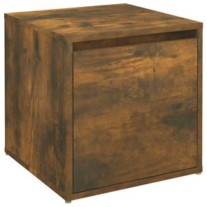 vidaXL Tiroir bo&icirc;te Ch&ecirc;ne fum&eacute; 40,5x40x40 cm Bois d'ing&eacute;nierie