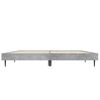 vidaXL Cadre de lit sans matelas gris b&eacute;ton 120x190 cm