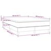 vidaXL Sommier &agrave; lattes de lit avec matelas Gris clair 140x200cm Tissu