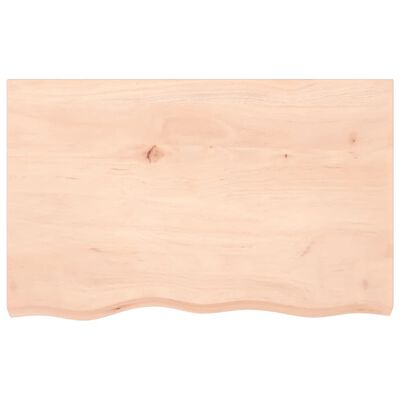 vidaXL Étagère murale 80x50x(2-4)cm bois de chêne massif non traité