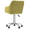 vidaXL Chaise pivotante de salle &agrave; manger Vert Tissu