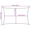 vidaXL Voile d'ombrage 160 g/m&sup2; rectangulaire sable 5x6 m PEHD
