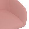 vidaXL Chaises pivotantes &agrave; manger lot de 2 rose velours