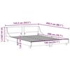 vidaXL Cadre de lit sans matelas 140x200 cm bois massif de pin