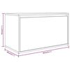 vidaXL Banc d'entr&eacute;e 80x40x45 cm Sonoma gris Bois d'ing&eacute;nierie