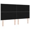 vidaXL T&ecirc;te de lit LED avec t&ecirc;te de lit Gris clair 180 cm Polyester