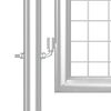 vidaXL Portail de jardin grillag&eacute; argent&eacute; 500 x 125 cm en acier galvanis&eacute;