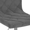 vidaXL Tabouret de bar Gris fonc&eacute; Velours