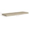 vidaXL &Eacute;tag&egrave;res murales flottantes 2 pcs Ch&ecirc;ne 80x23,5x3,8 cm MDF