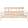 vidaXL Cadre de lit sans matelas 200x200 cm bois massif