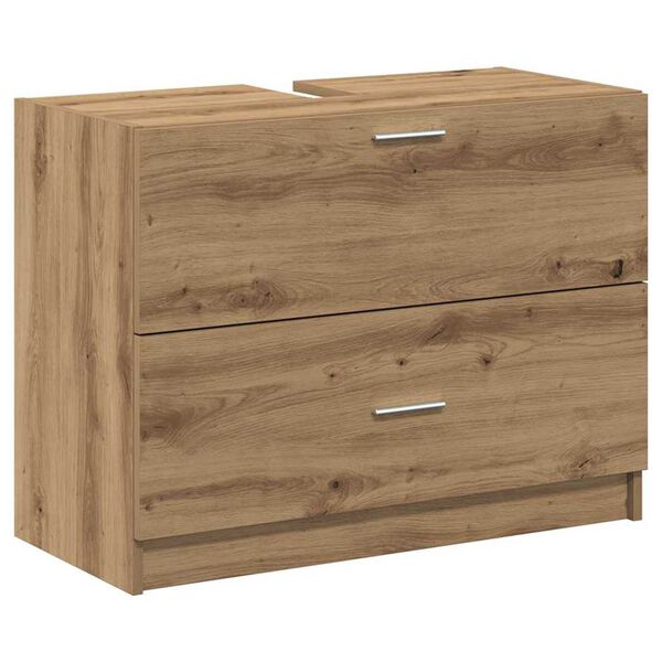 vidaXL Cabinet de salle de bain Ch&ecirc;ne artisanal 78 x 37 x 59 cm